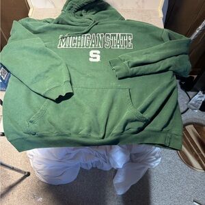 Pro Edge Green Michigan State Men's Hoodie